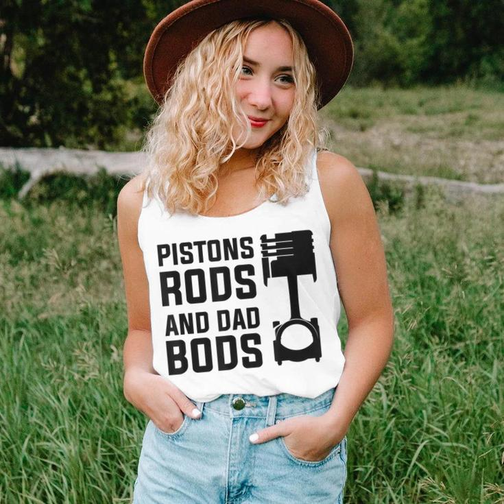 Mens Pistons Rods And Dad Bods Unisex Tank Top