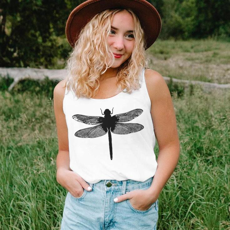 Minimalist Silhouette Insect Dragonfly Dragon Fly Unisex Tank Top