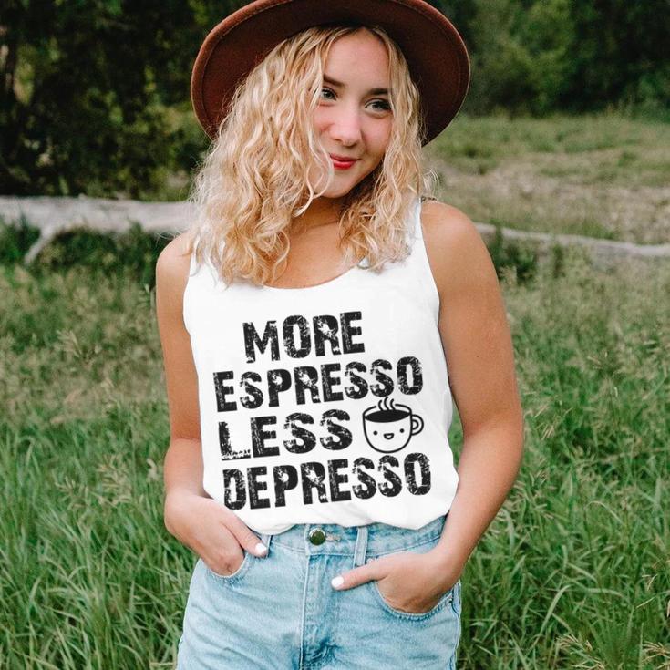 More Espresso Less Depresso Unisex Tank Top