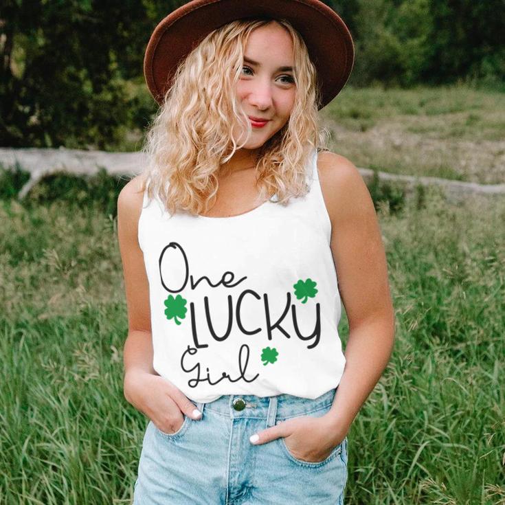 One Lucky Girl Funny St Patrick Day Unisex Tank Top