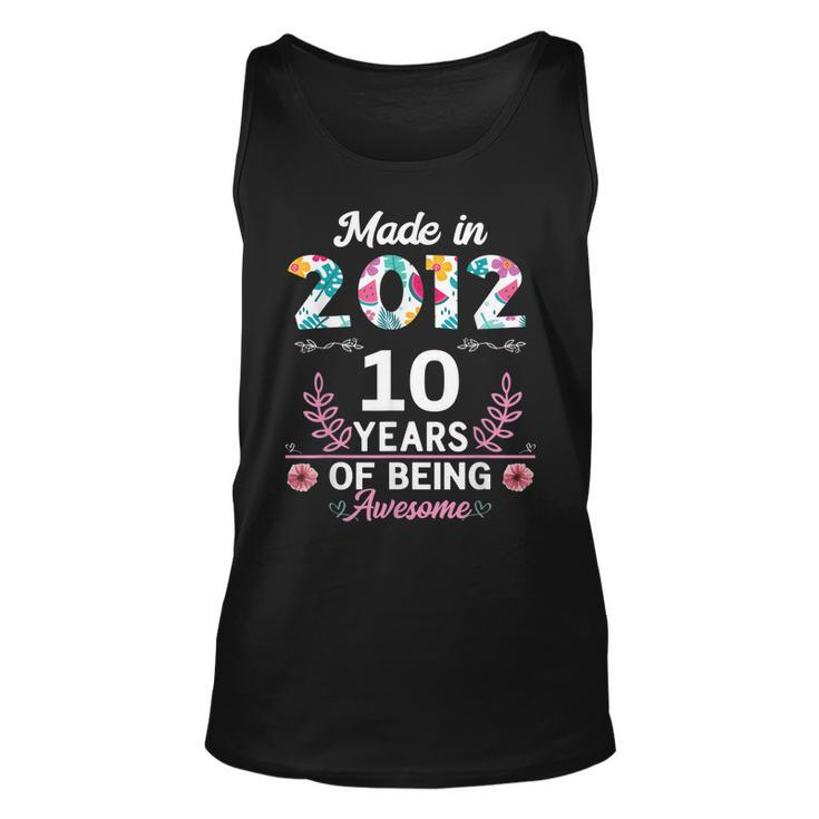 10 Years Old Gifts 10Th Birthday Born In 2012 Women Girls V2 Unisex Tank Top