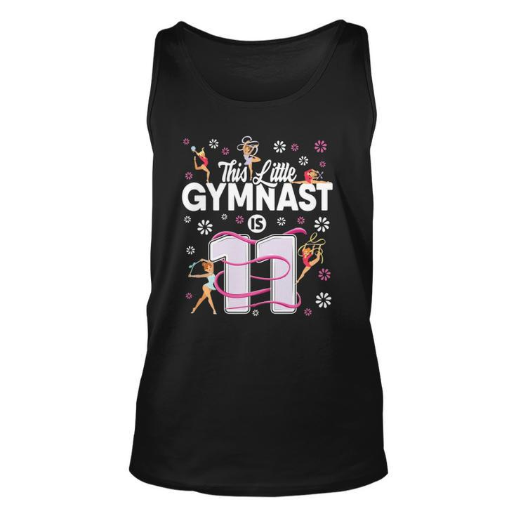11 Years Old Gymnast 11Th Birthday Girl Tumbling Gymnastics Unisex Tank Top