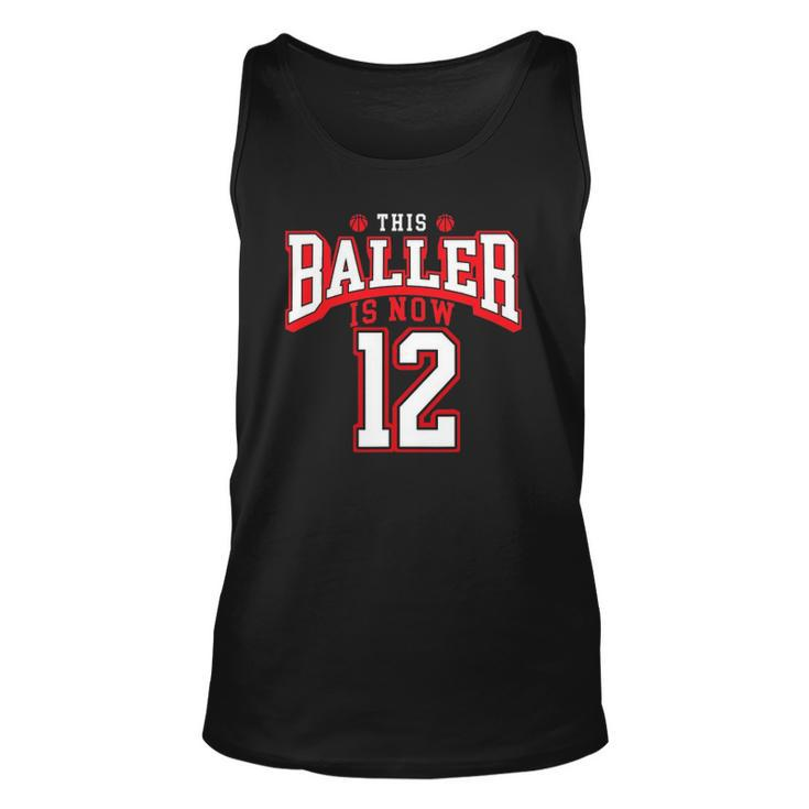 12Th Birthday Basketball Lover 12 Years Old Bday Unisex Tank Top