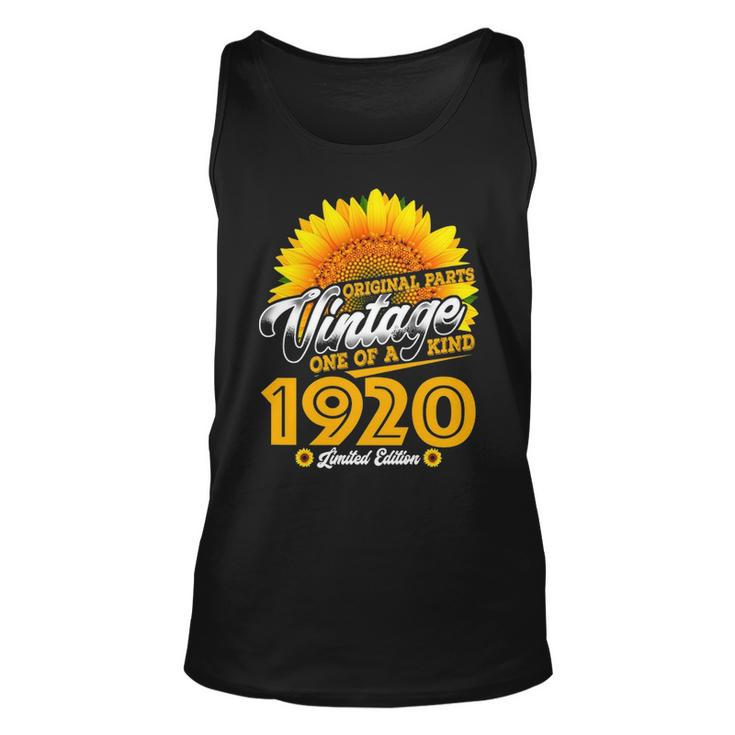 1920 Birthday Woman Gift   1920 One Of A Kind Limited Edition Unisex Tank Top