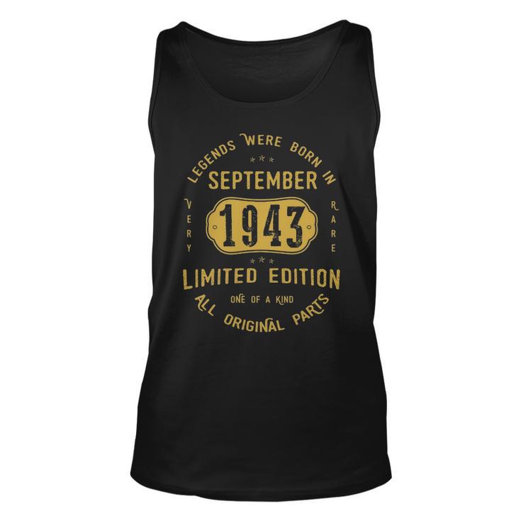 1943 September Birthday Gift   1943 September Limited Edition Unisex Tank Top