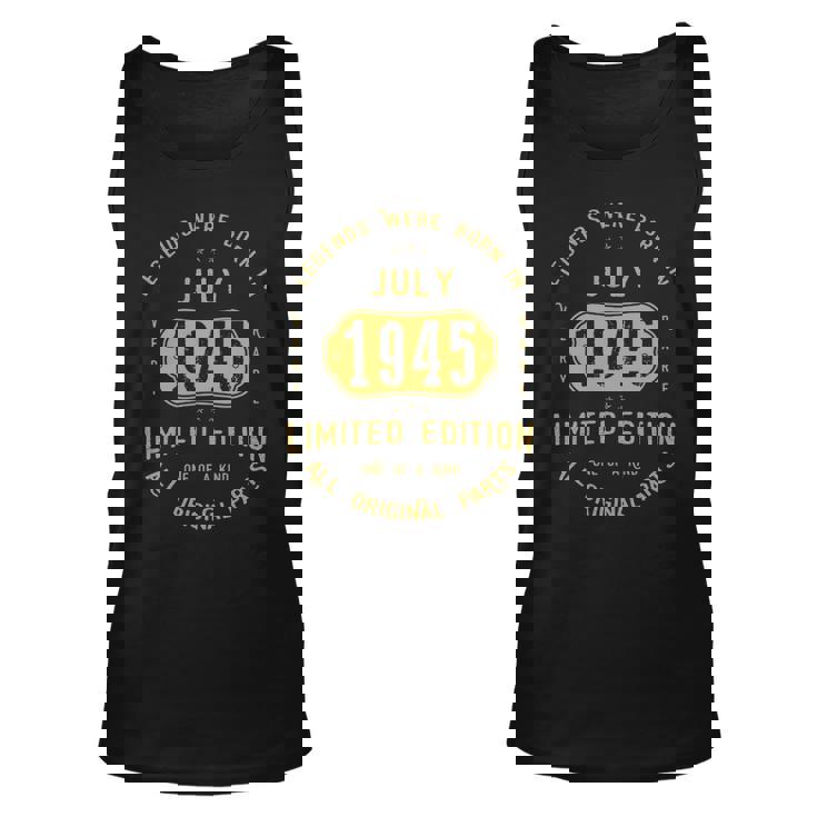 1945 July Birthday Gift   1945 July Limited Edition Unisex Tank Top