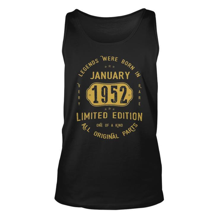 1952 January Birthday Gift   1952 January Limited Edition Unisex Tank Top