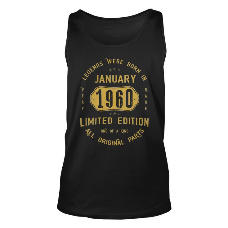 1960 January Birthday Gift   1960 January Limited Edition Unisex Tank Top