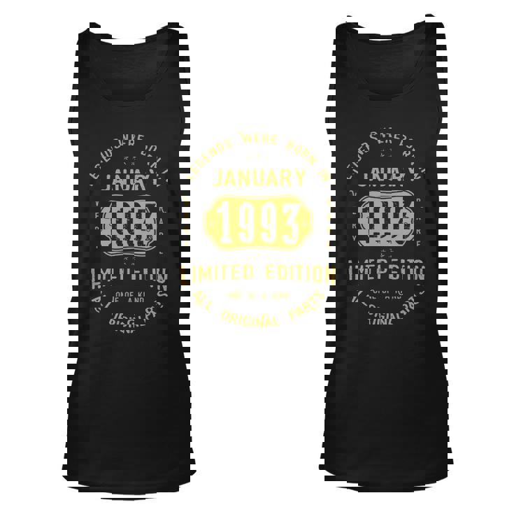 1993 January Birthday Gift   1993 January Limited Edition Unisex Tank Top