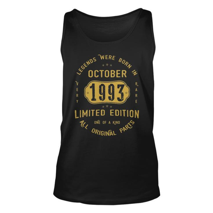 1993 October Birthday Gift   1993 October Limited Edition Unisex Tank Top