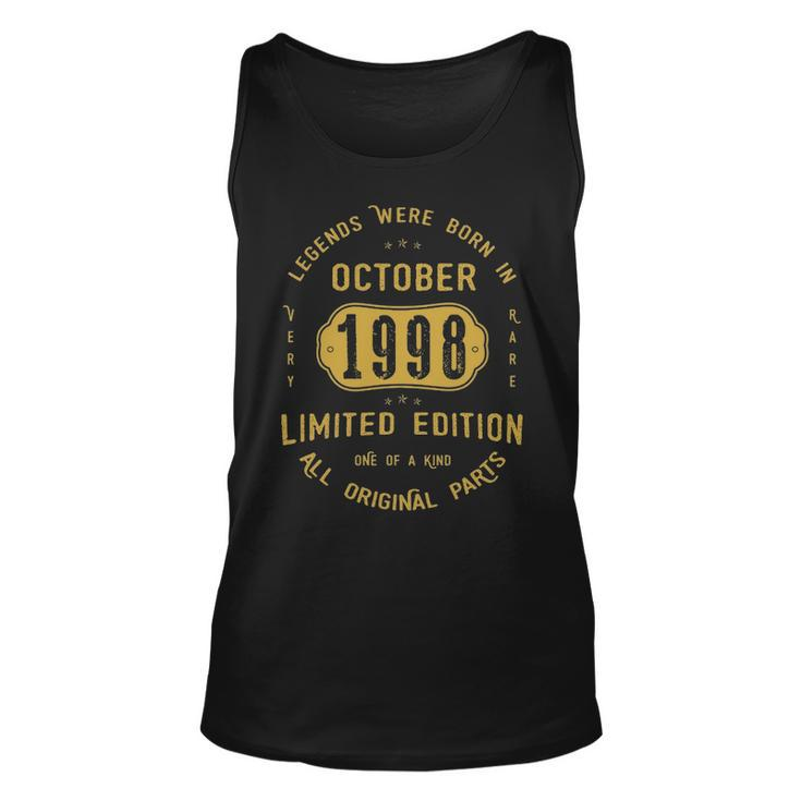 1998 October Birthday Gift   1998 October Limited Edition Unisex Tank Top