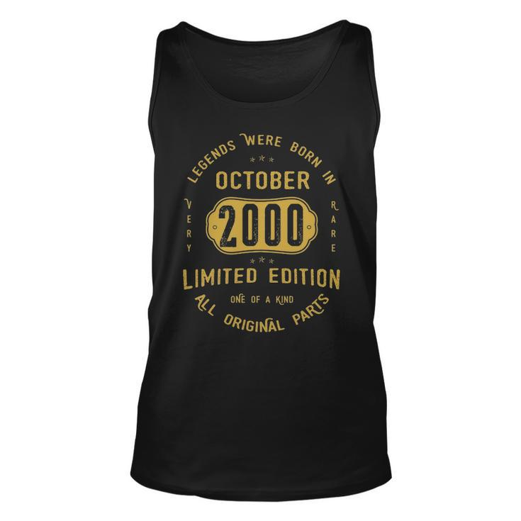 2000 October Birthday Gift   2000 October Limited Edition Unisex Tank Top