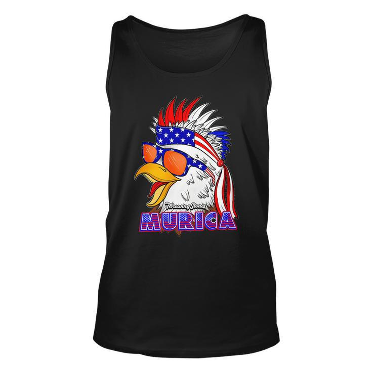 4Th July Amurica Throwing Stones Merch T-Shirt Unisex Tank Top