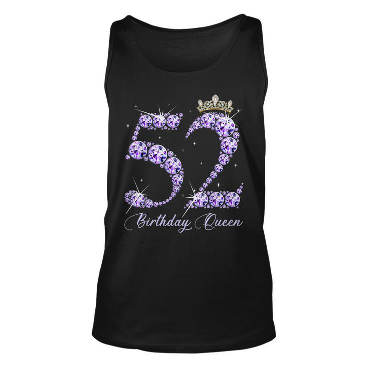 52 Year Old Its My 52Nd Birthday Queen Diamond Heels Crown Unisex Tank Top