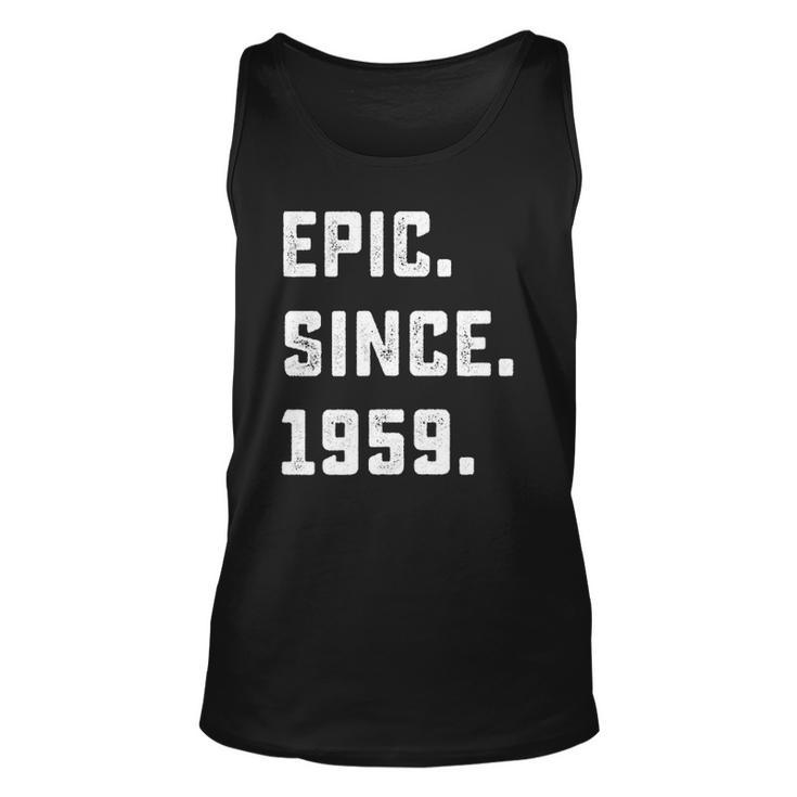 Womens 63Rd Birthday Vintage Epic Since 1959 63 Years Old Tank Top