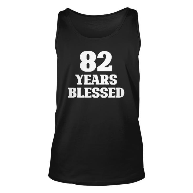 82 Years Blessed 82Nd Birthday Christian Religious Jesus God Tank Top