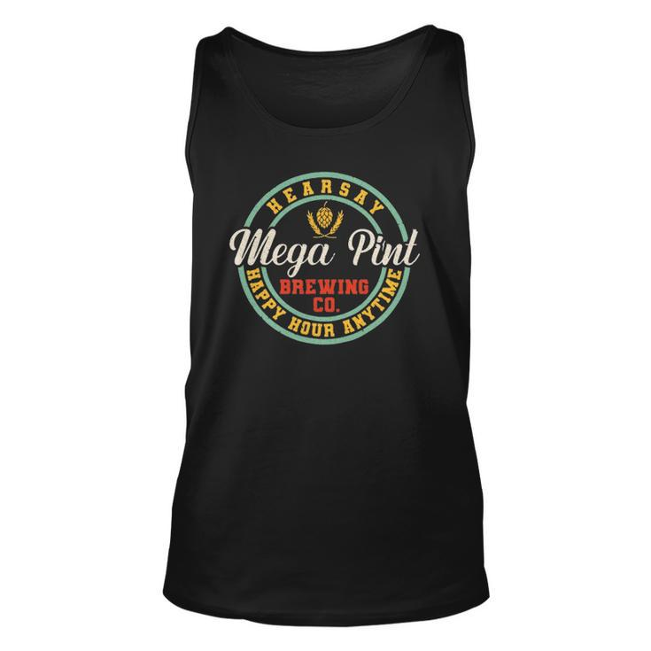 A Mega Pint Brewing Co Hearsay Happy Hour Anytime Tee Unisex Tank Top