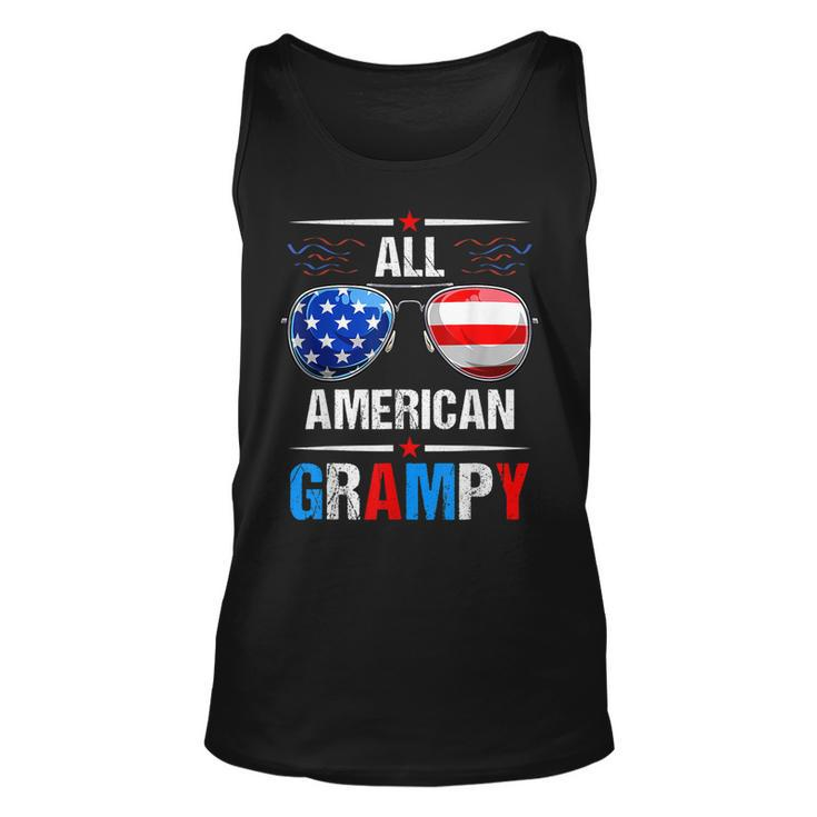 All American Flag Grampy July 4Th Sunglasses Usa Patriotic  Unisex Tank Top