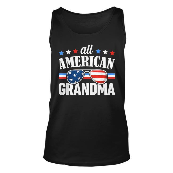 All American Grandma 4Th Of July Usa Family Matching Outfit  Unisex Tank Top
