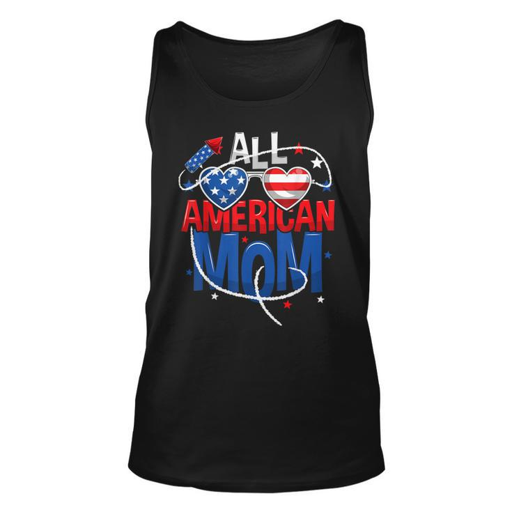 All American Mom 4Th Of July Mothers Women Mommy Family  Unisex Tank Top