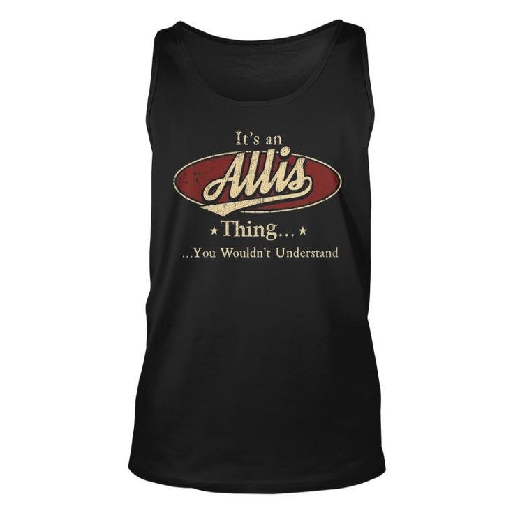 Allis Shirt Personalized Name Gifts T Shirt Name Print T Shirts Shirts With Name Allis Unisex Tank Top