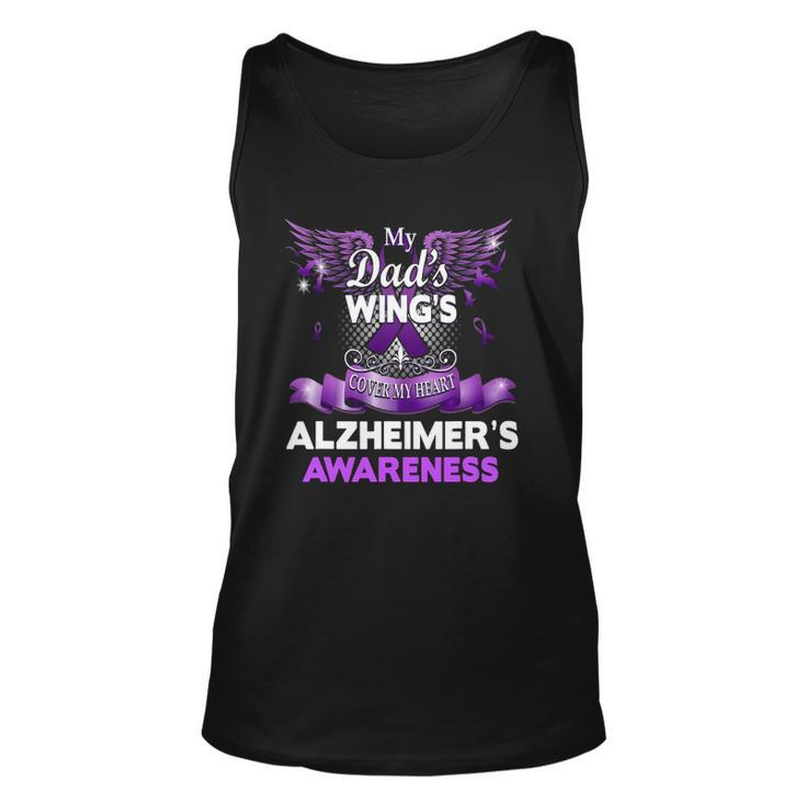 Alzheimers Awareness Gift Products Dads Wings Memorial Unisex Tank Top