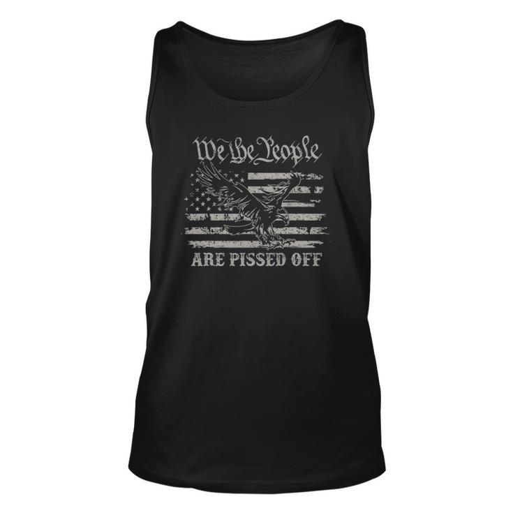 American Flag Bald Eagle We The People Are Pissed Off 4Th Of July Tank Top