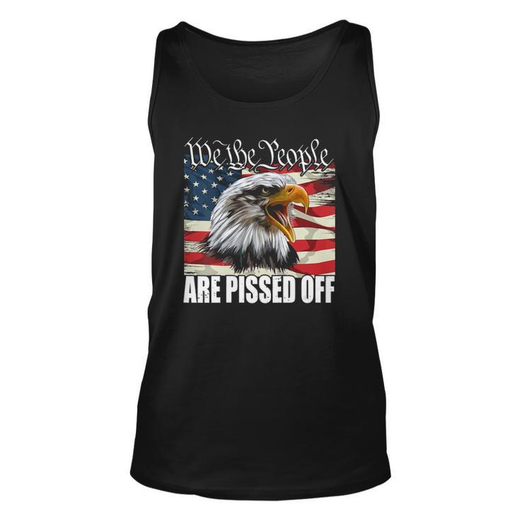 Womens American Flag Bald Eagle We The People Are Pissed Off Tank Top