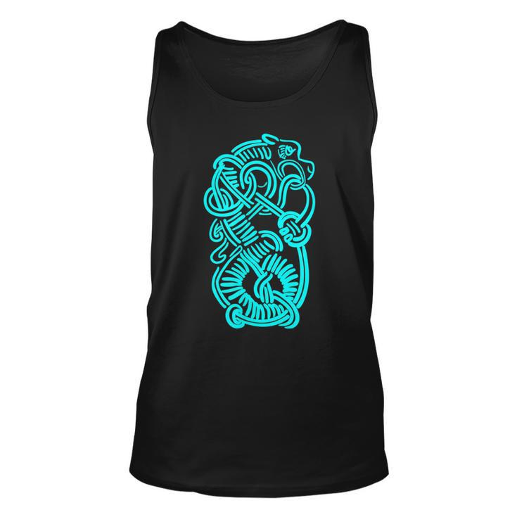 Ancient Viking Dragon Amulet  For Nordic Lore Lovers V3 Unisex Tank Top
