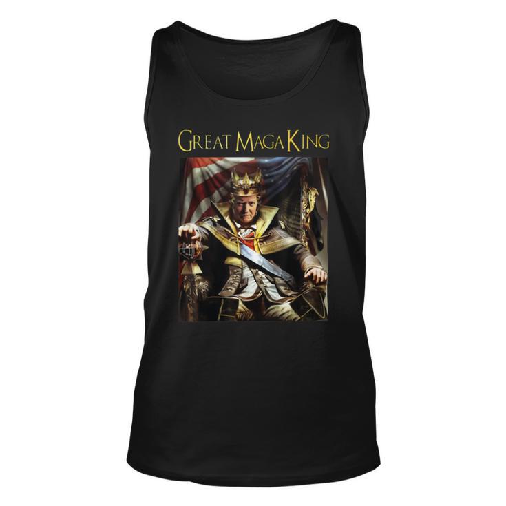 Anti Joe Biden Ultra Maga The Return Of The Great Maga King   Unisex Tank Top