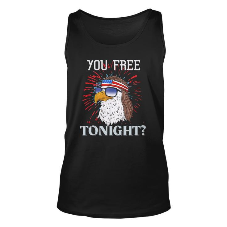 Are You Free Tonight 4Th Of July American Bald Eagle Unisex Tank Top