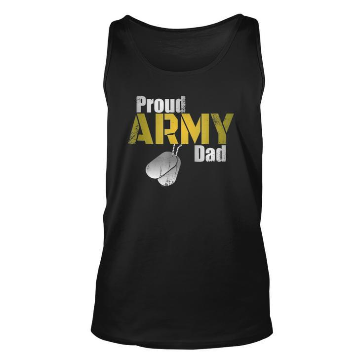 Army Dad  Proud Parent US Army Military Family Gift Unisex Tank Top