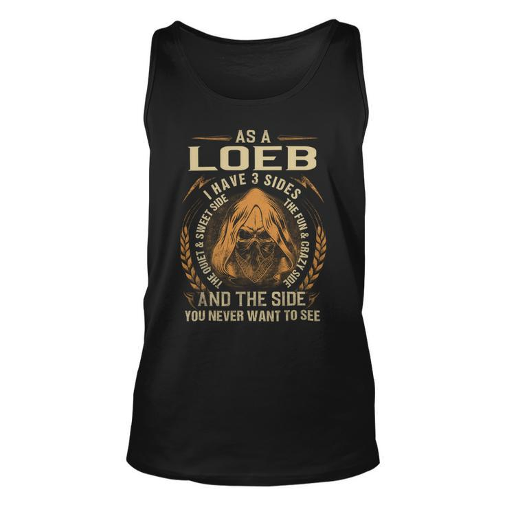 As A Loeb I Have A 3 Sides And The Side You Never Want To See Unisex Tank Top