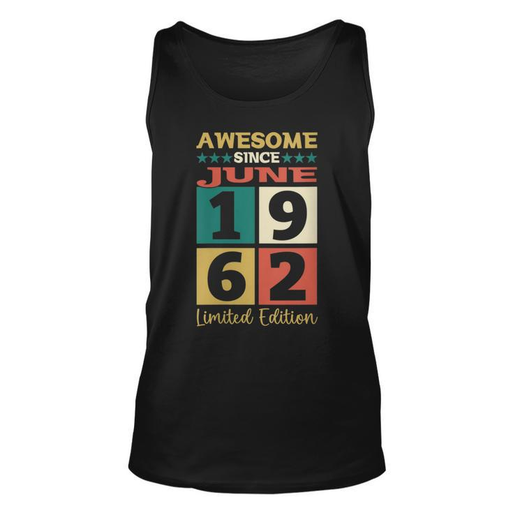 Awesome Since 1962 60Th Birthday Gift  Unisex Tank Top