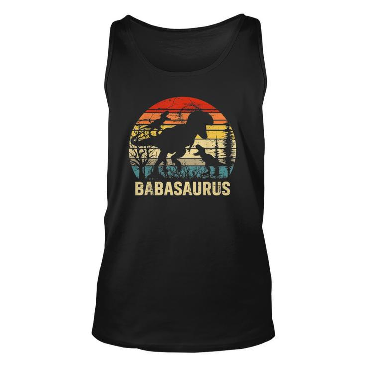 Baba Dinosaur Babasaurus 2 Two Kids Xmas Christmas Unisex Tank Top