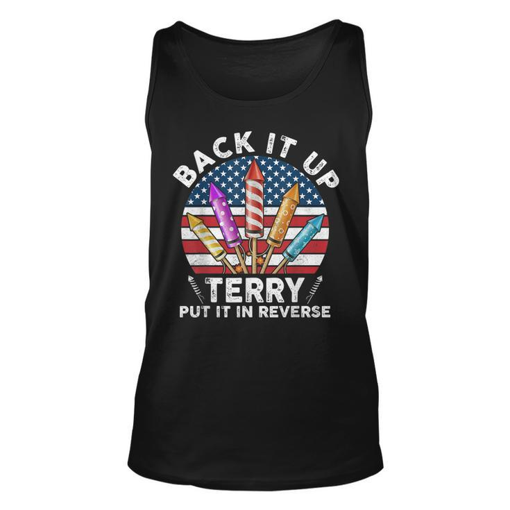 Back Up Terry Put It In Reverse 4Th Of July Vintage  Unisex Tank Top
