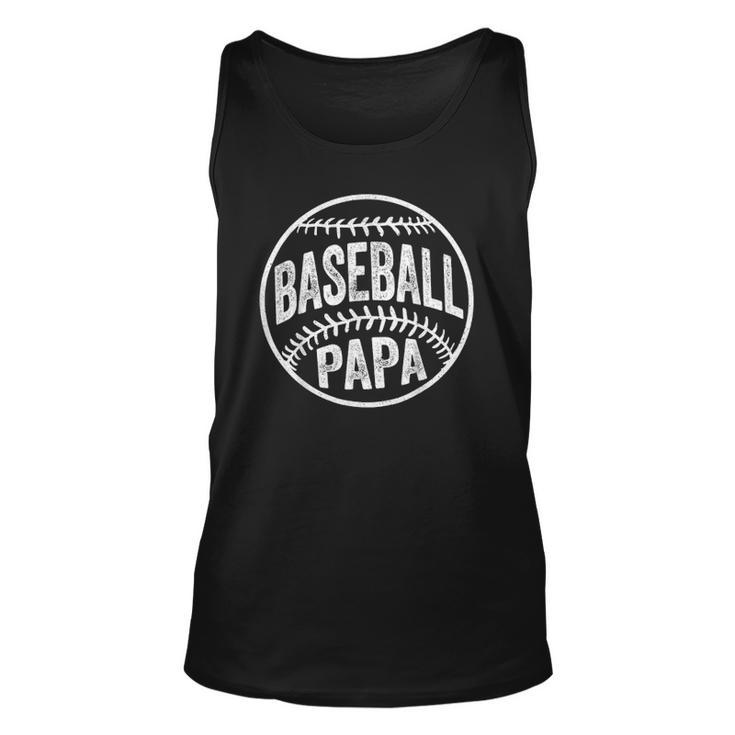 Baseball Papa Coach Fathers Day Unisex Tank Top