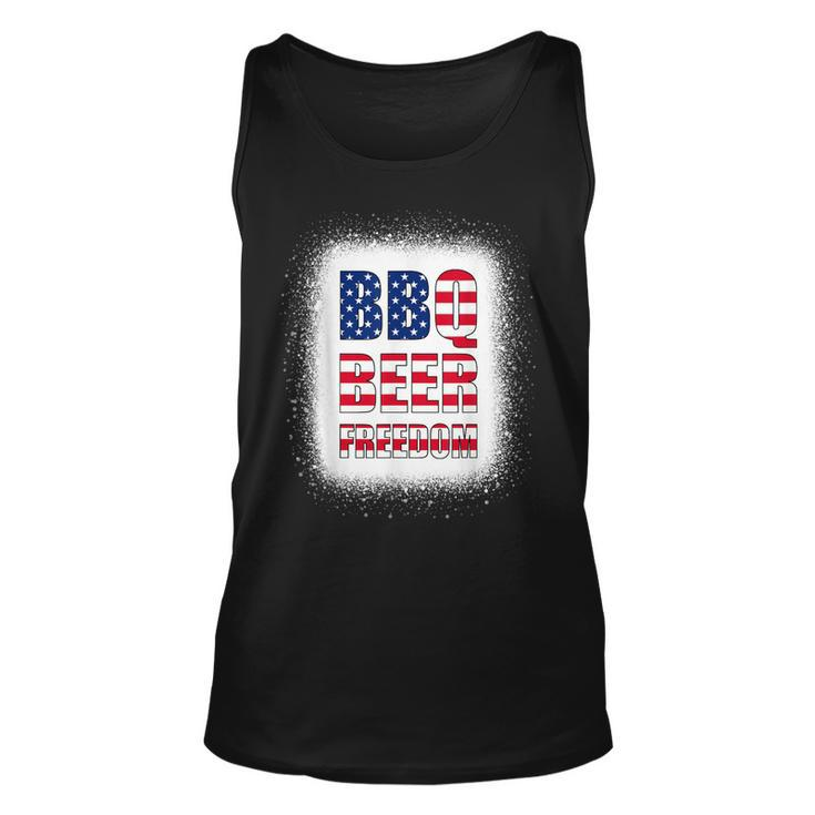Bbq Beer Freedom America Usa Party 4Th Of July Summer  Unisex Tank Top
