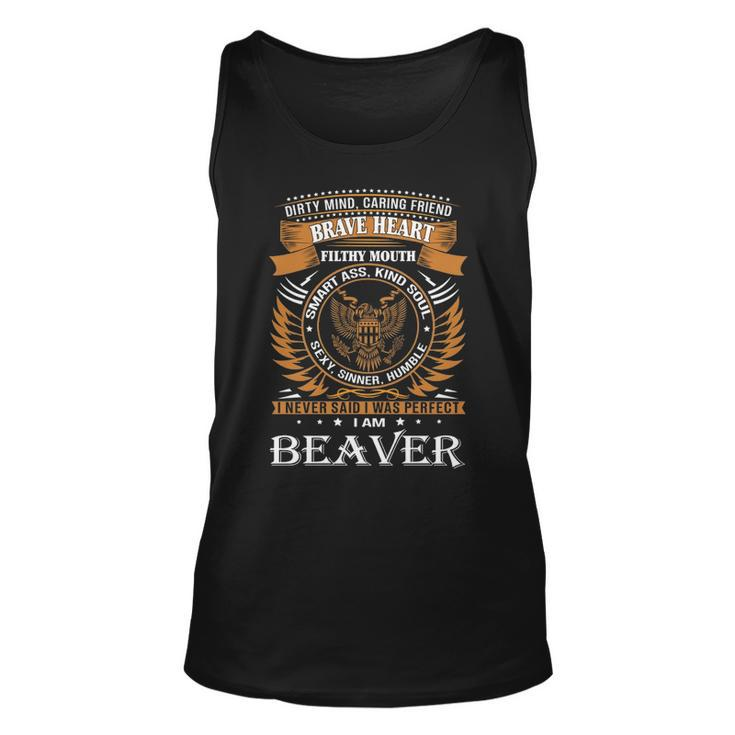 Beaver Name Gift   Beaver Brave Heart Unisex Tank Top