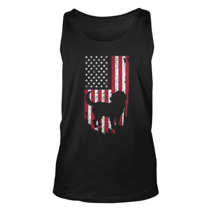 Bernese Mountain Dog Mom Dad  4Th Of July American  Unisex Tank Top