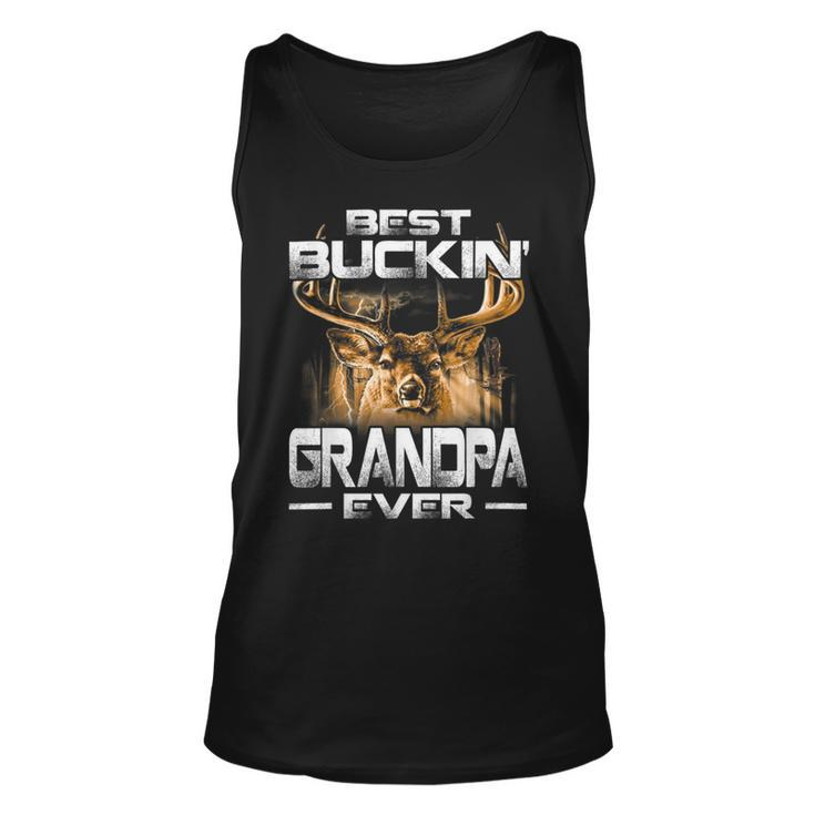 Best Buckin Grandpa Ever  Deer Hunting Bucking Father Unisex Tank Top