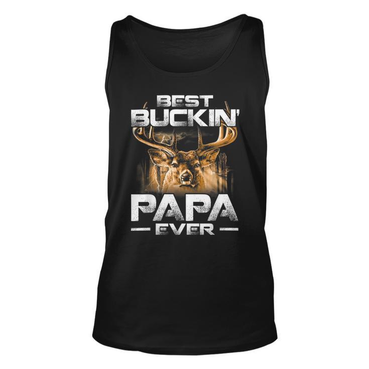 Best Buckin Papa Ever Deer Hunting Bucking Father Unisex Tank Top