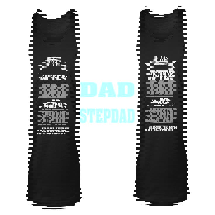 Best Dad And Stepdad Cute Fathers Day Gift From Wife Copy Unisex Tank Top