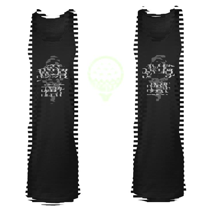 Best Dad By Par Fathers Day Golf Lover Gift Papa Golfer Unisex Tank Top