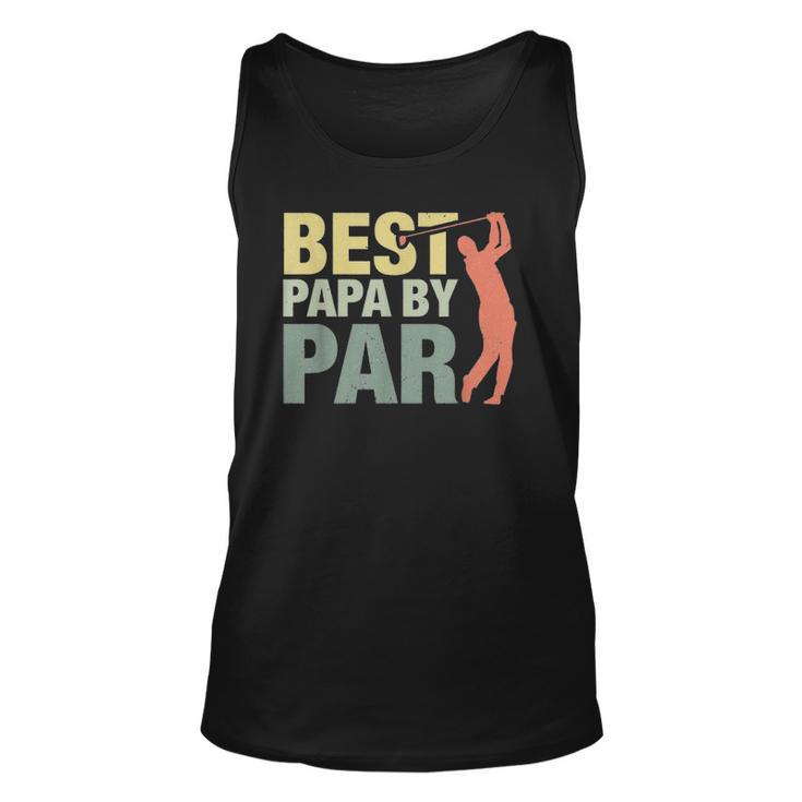 Best Papa By Par Fathers Day Golf Grandpa Classic Tank Top