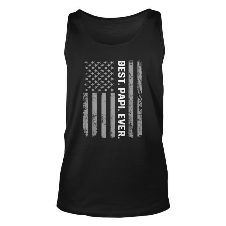 Best Papi Ever America Flag Gift For Men Fathers Day Unisex Tank Top