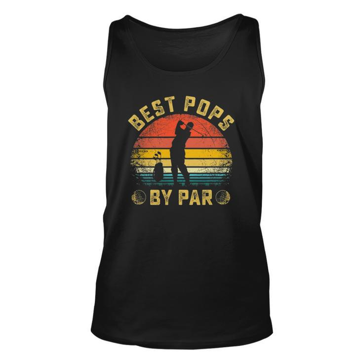 Best Pops By Par Gift For Golfer Daddy Fathers Day Unisex Tank Top