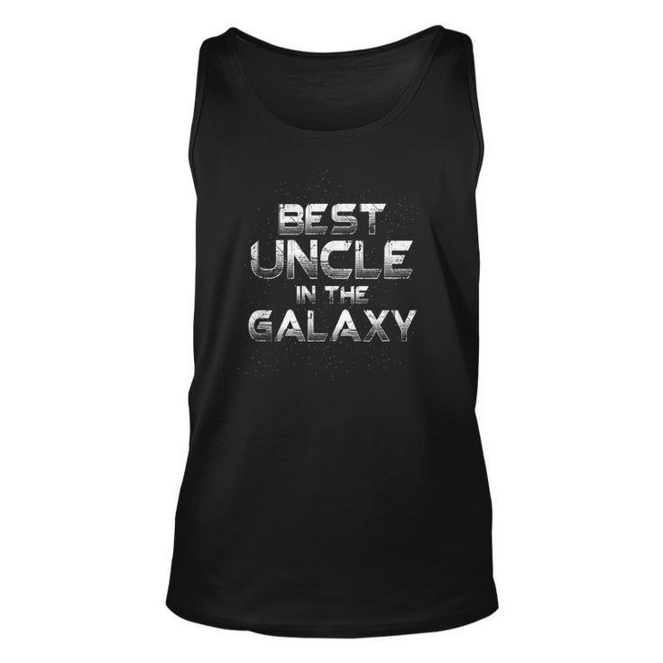 Best Uncle In The Galaxy Cool Space Funny Cool Uncle  Unisex Tank Top