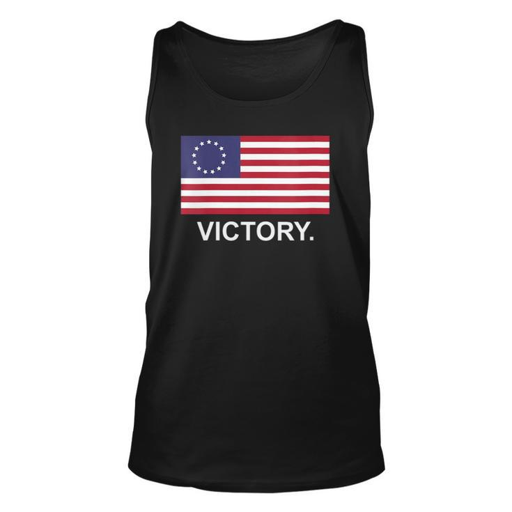 Womens Betsy Ross American Flag Victory Revolutionary War V-Neck Tank Top