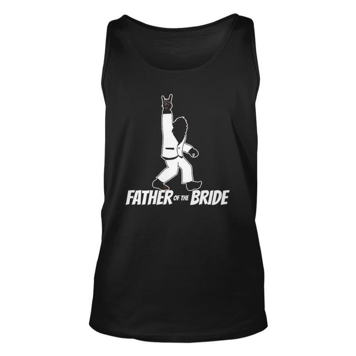Mens Bigfoot Rock And Roll Wedding Party For Father Of Bride Tank Top